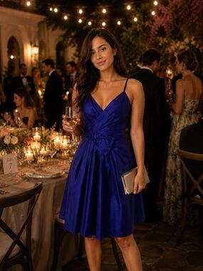 Calvin Klein Blue Short Christmas Party Dress NWT Size 6